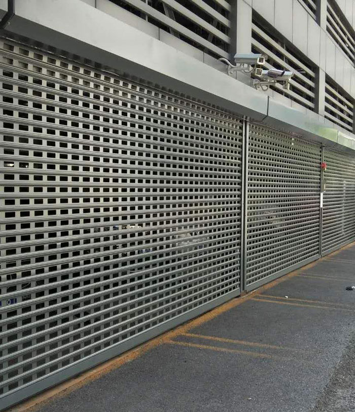 鋁合金沖孔卷簾門安裝